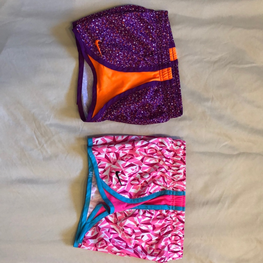 2-Youth girls Nike dri-fit athletic shorts